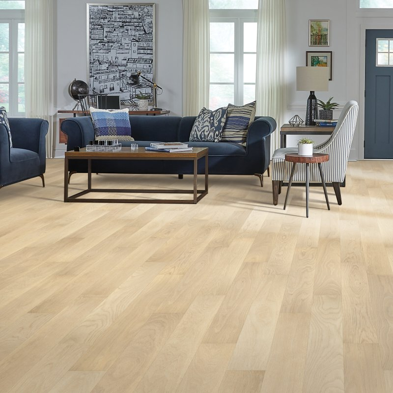 Living room with laminate flooring -  Adler Creek  Pale Oak